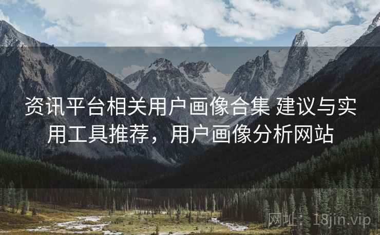 资讯平台相关用户画像合集 建议与实用工具推荐，用户画像分析网站