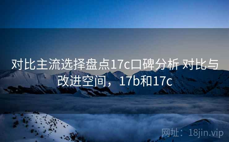 对比主流选择盘点17c口碑分析 对比与改进空间,17b和17c 对比主流选择盘点17c口碑分析 对比与改进空间,17b和17c