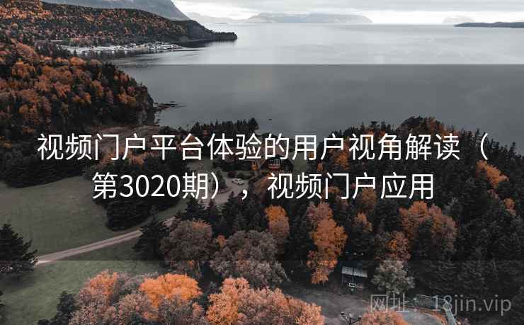 视频门户平台体验的用户视角解读（第3020期），视频门户应用