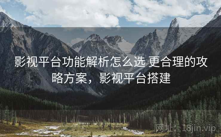 影视平台功能解析怎么选 更合理的攻略方案，影视平台搭建