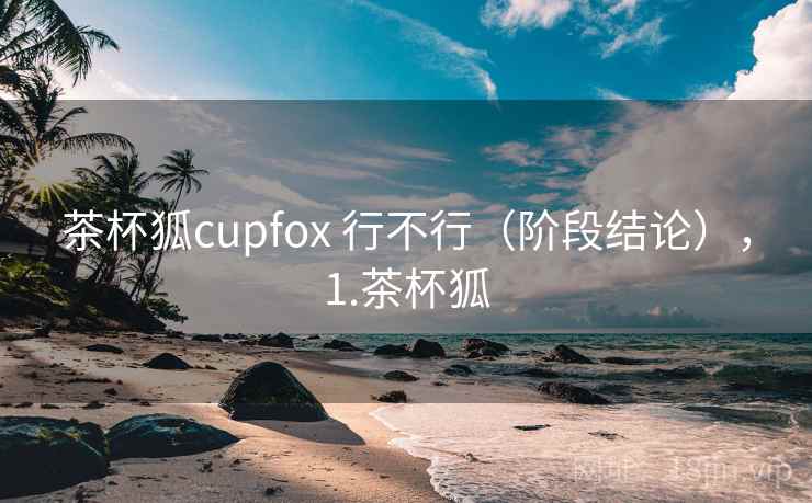 茶杯狐cupfox 行不行（阶段结论），1.茶杯狐