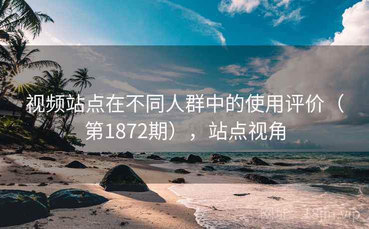 视频站点在不同人群中的使用评价（第1872期），站点视角